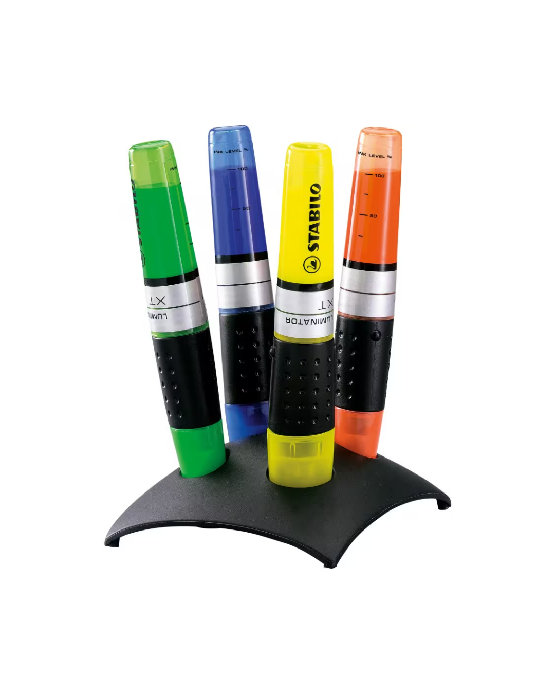 STABILO LUMINATOR tekstmarker set 4 stuks – geel roze blauw groen