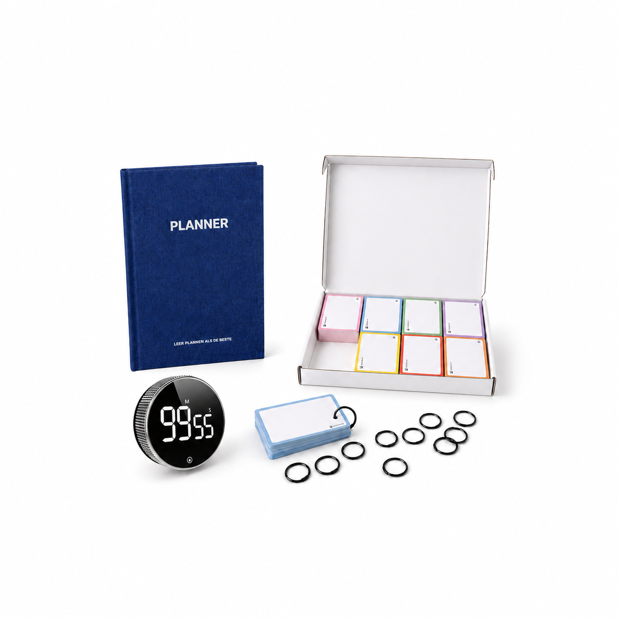 Scholis Brugklas Starter pakket — Grip Schoolagenda, Studieklok en flashcards