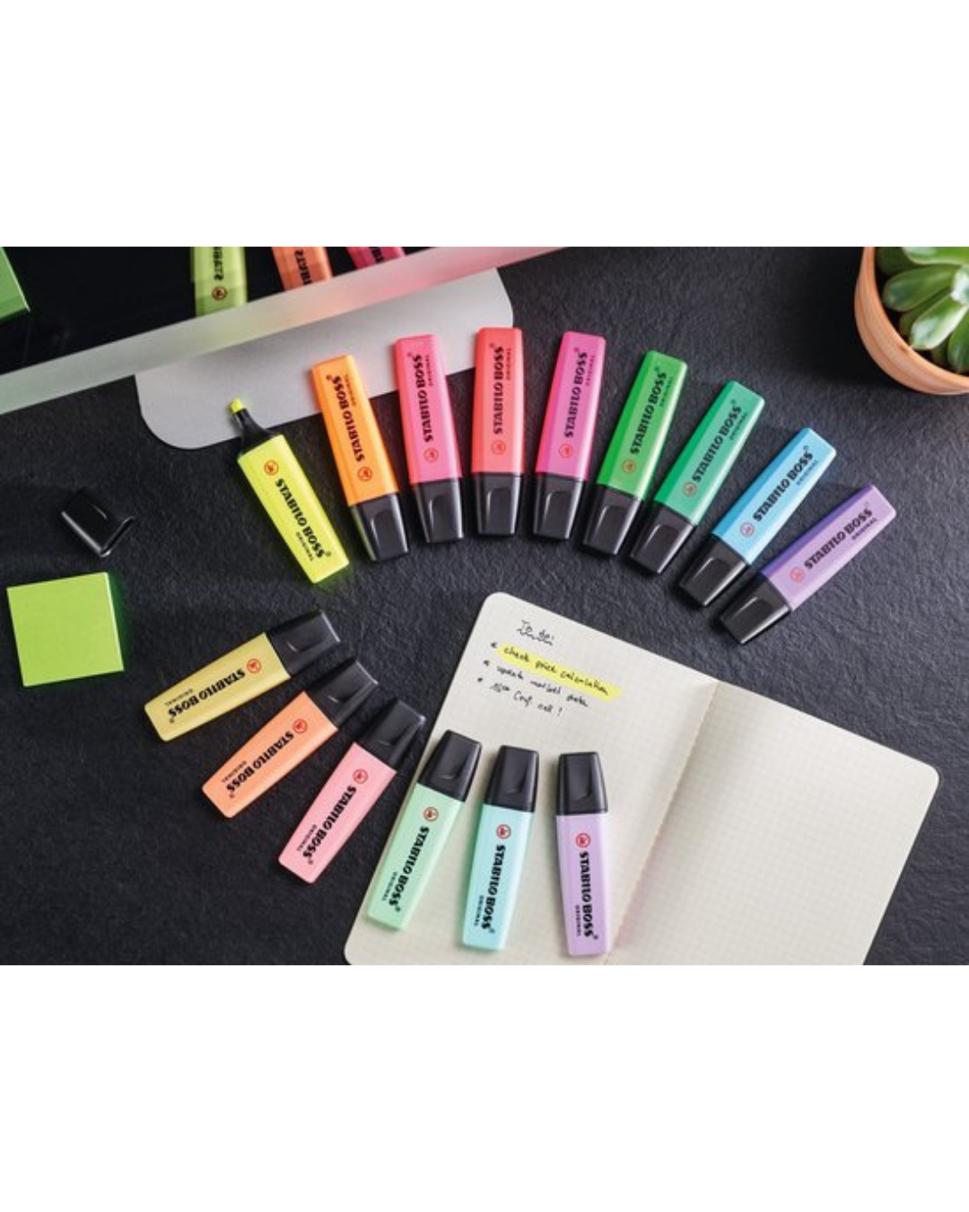 STABILO BOSS ORIGINAL markeerstiften school – kleurcodering per vak