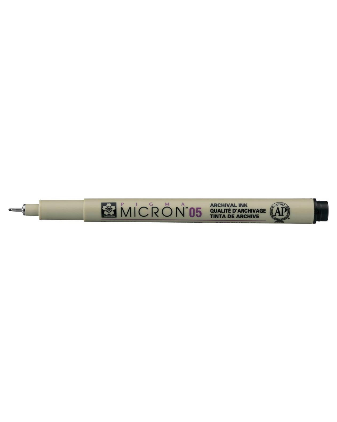 Sakura Pigma Micron fineliner punt detail – scherpe lijn 0,45 mm